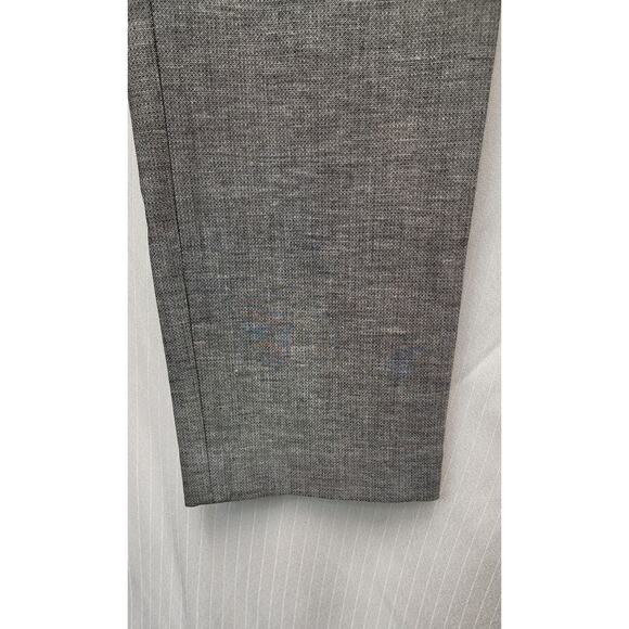 Talbots Newport Curvy Straight Leg Herringbone Gray Dress Pants Size 6P - Picture 5 of 8